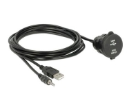 Delock USB Kabel, Einbaubuchsen, Klinken