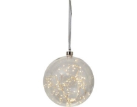 Star Trading LED Kugel Glow 15cm Transparen