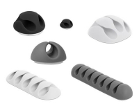 Delock Kabelhalter Komb Set, TPR, selbstkl.