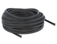 Delock Geflechtskabelschlauch, 10mx6mm, sw