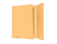 Biella Einlagemappen A4, 3 Rillen, gelb