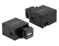 Delock Keystone Jack: USB Typ-A, schwarz