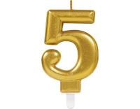 Amscan Kerzen Zahl 5 Sparkling Celebrations