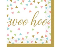 Amscan Servietten Confetti Fun 36 Stück