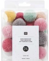 Rico Design Pompon Set Pastell Mix